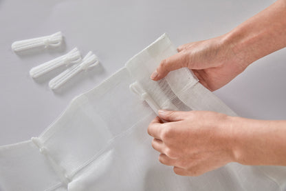 Auriel Semi Sheer Drapes Pleated