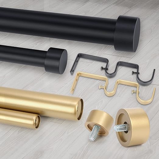 Double Dura Adjustable Curtain Rod - LuxDrape