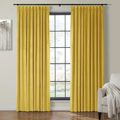 Velmor Velvet Drapes Pleated