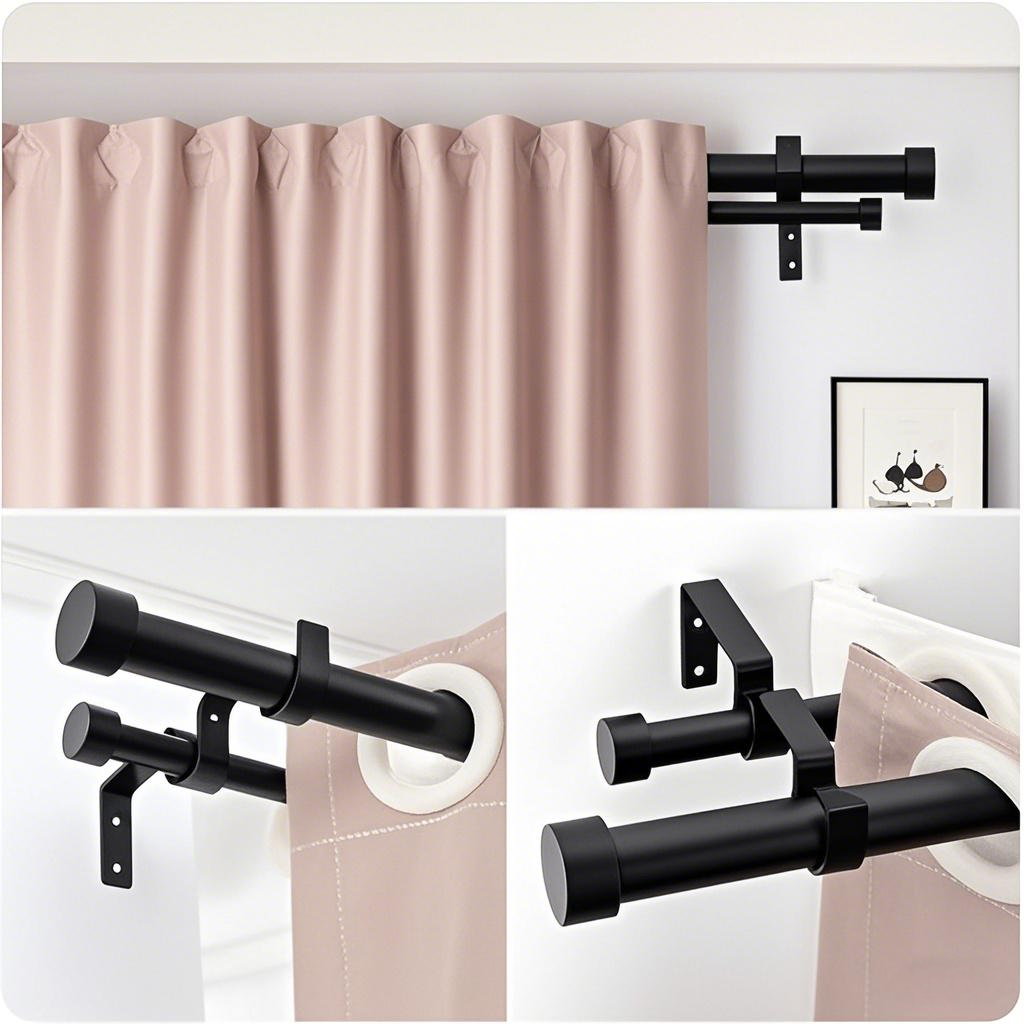 Double Dura Adjustable Curtain Rod