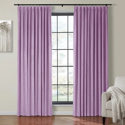 Velmor Velvet Drapes Pleated
