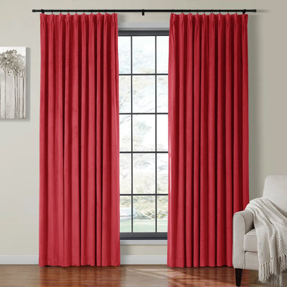 Velmor Velvet Drapes Pleated