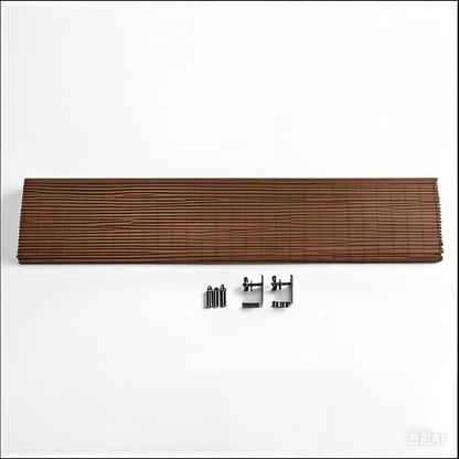 Woven Bamboo Shade, Deep brown