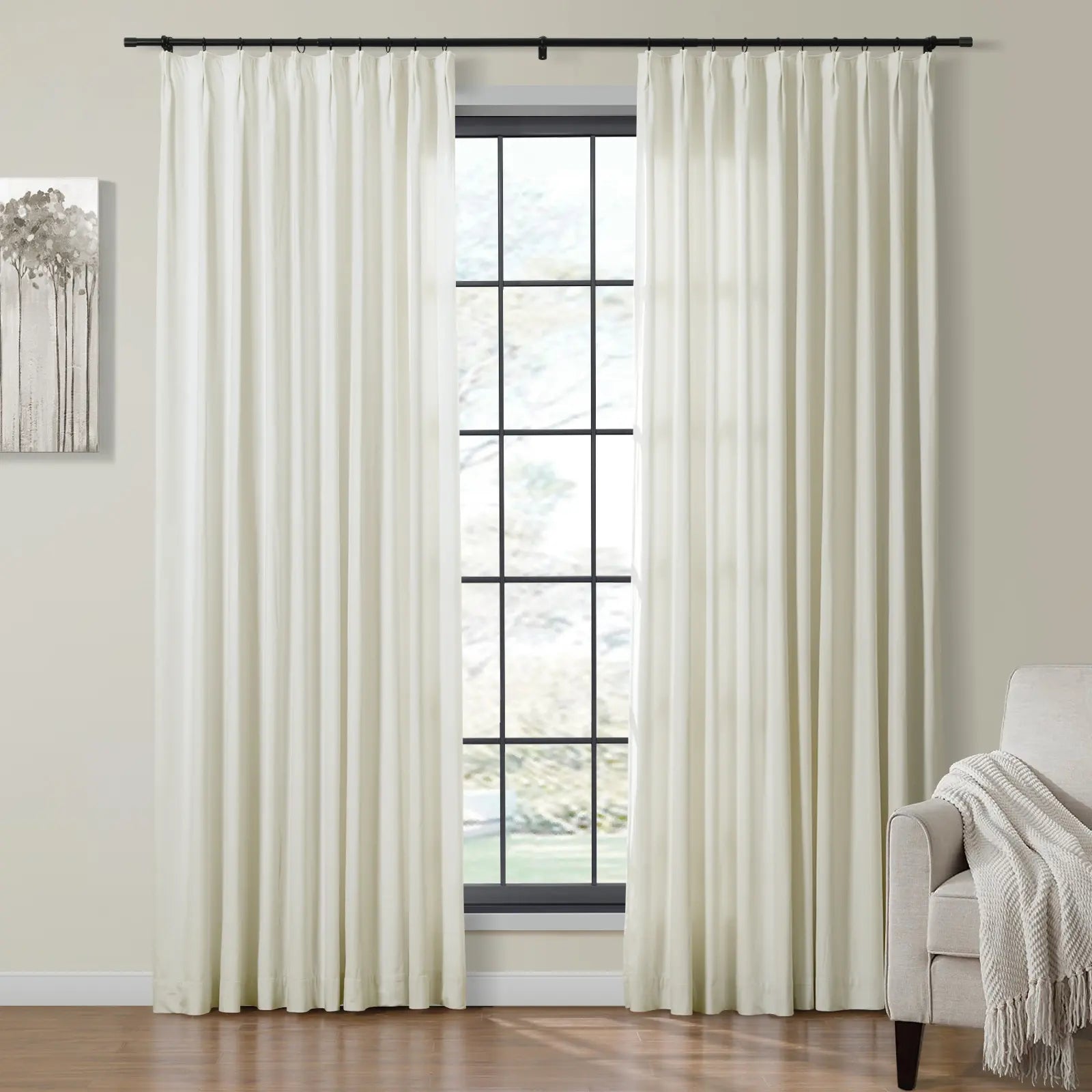 Velmor Velvet Drapes Pleated