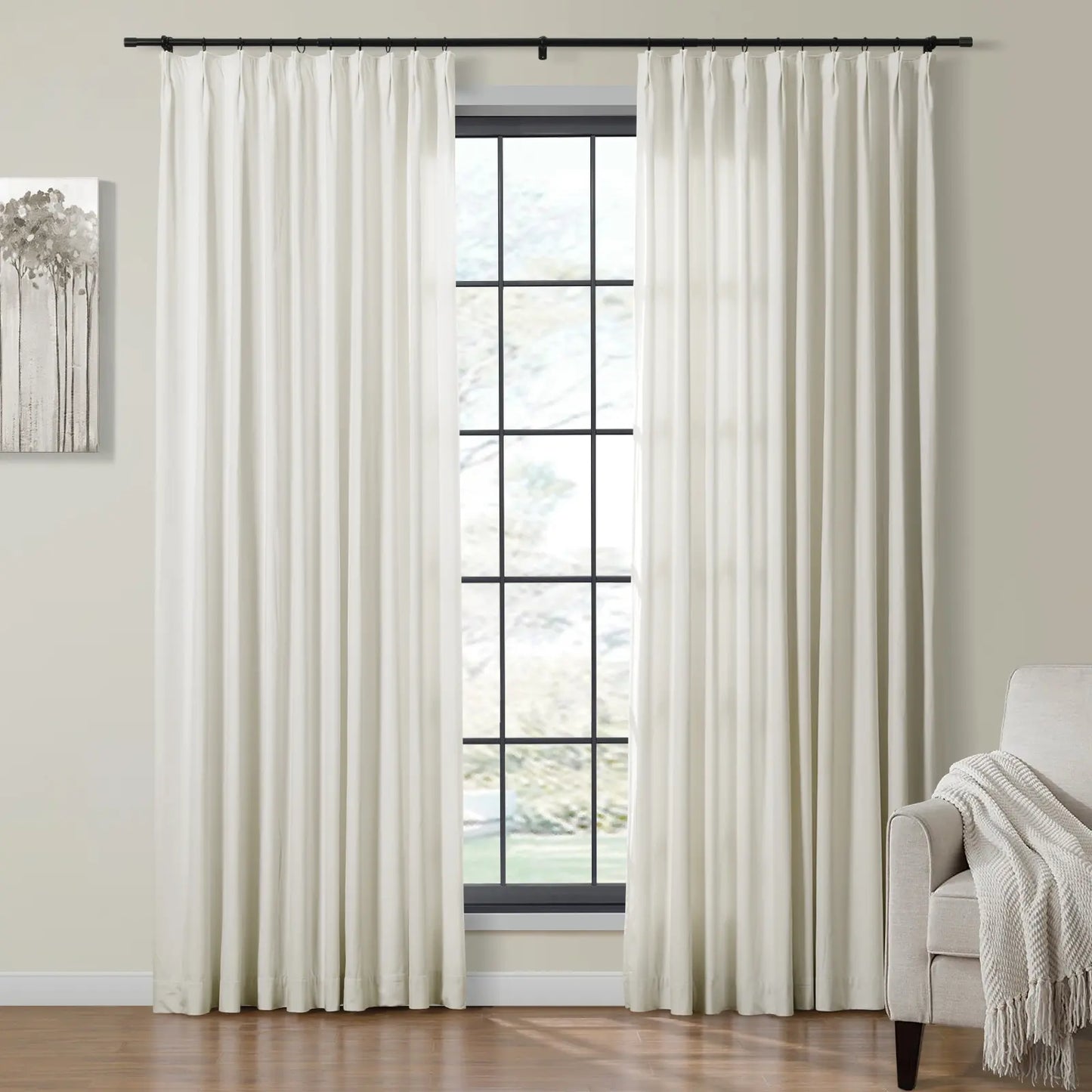 Velmor Velvet Drapes Pleated