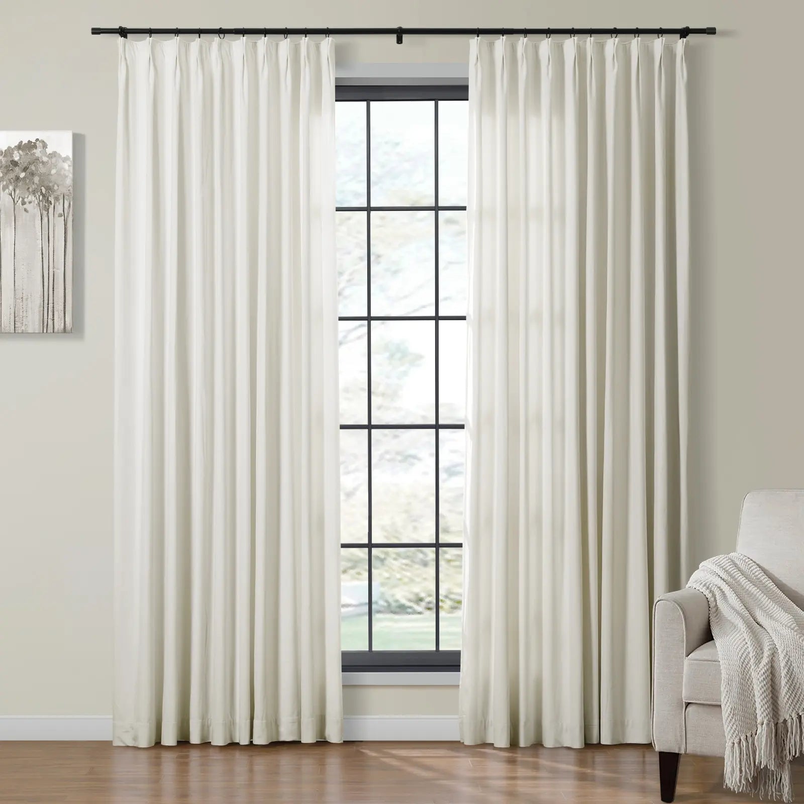Velmor Velvet Drapes Pleated
