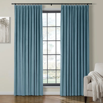 Velmor Velvet Drapes Pleated