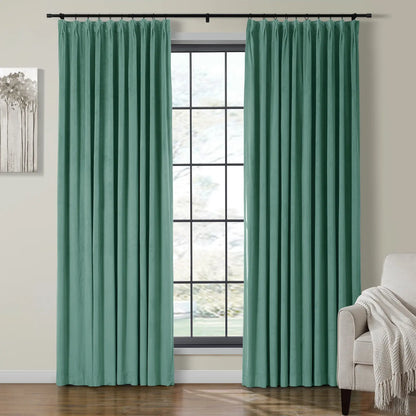 Velmor Velvet Drapes Pleated