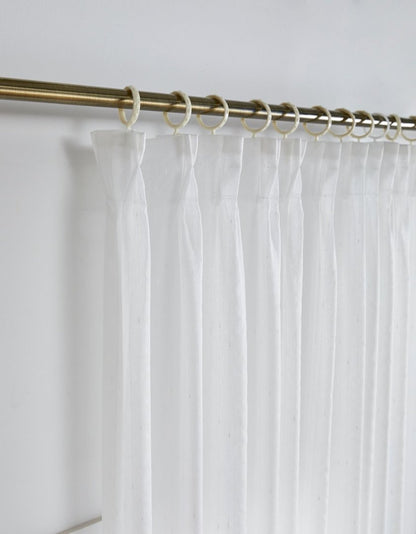 Auriel Semi Sheer Drapes Pleated