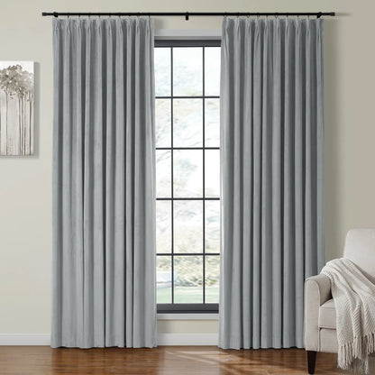 Velmor Velvet Drapes Pleated
