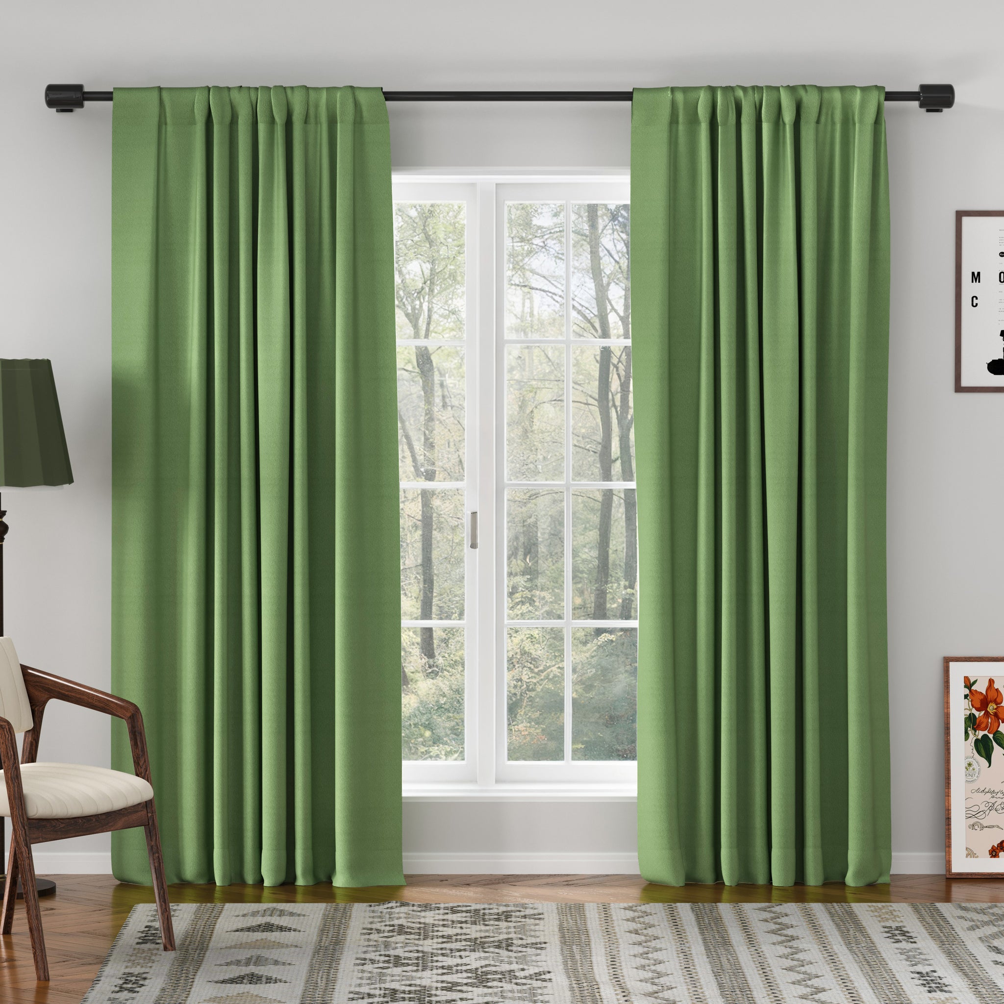 Breeza Cotton Drapes Pleated