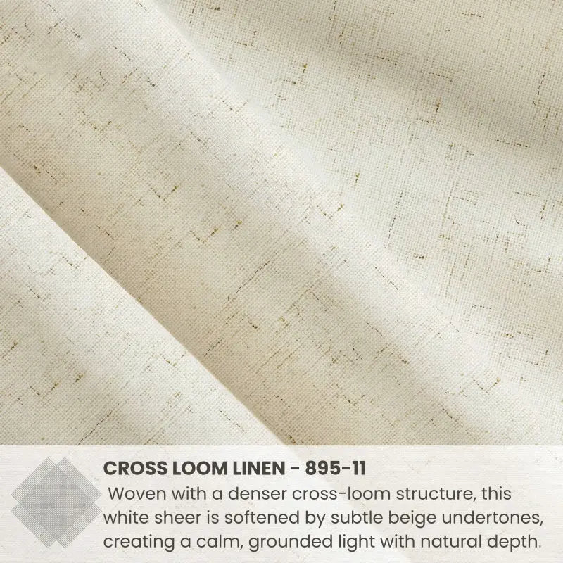 Auriel Beige Sheer Curtains Drapes Pleated LuxDrape