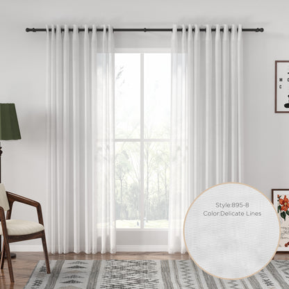Auriel Semi Sheer Drapes Grommet