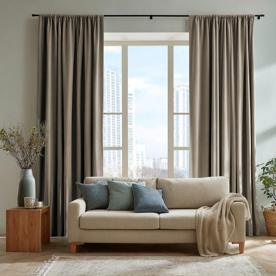Florence Linen Blend Drapes Soft Top