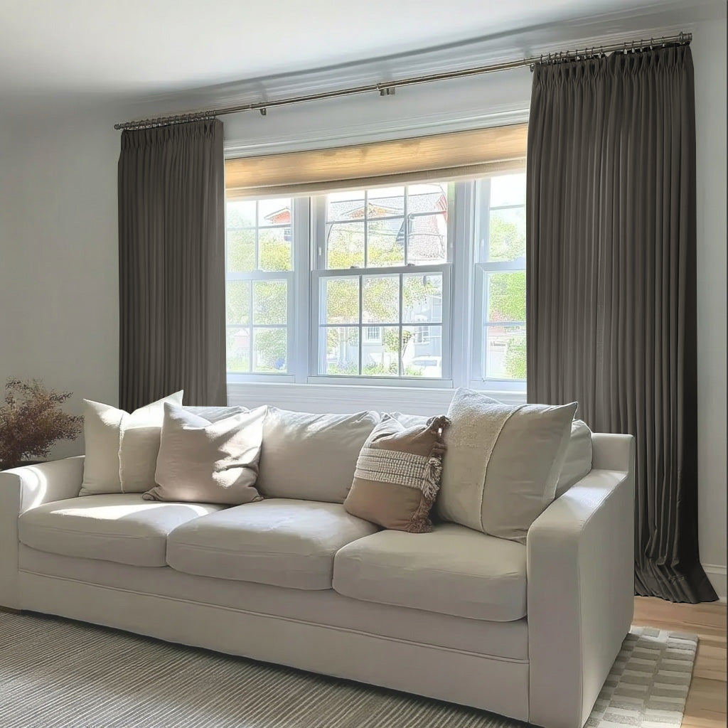 Florence Linen Blend Drapes Pleated