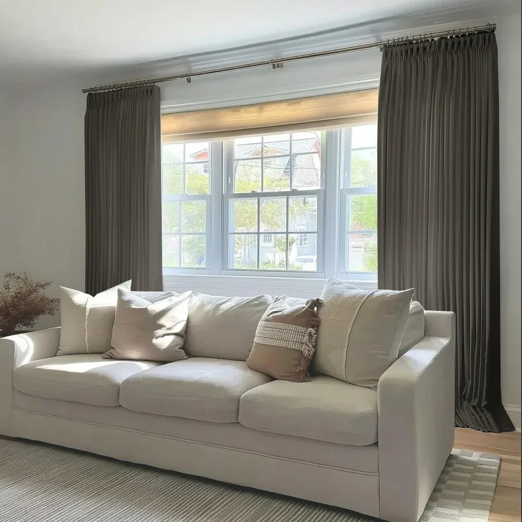 Florence Blackout Lining Curtains Pinch Pleated Drapes - LuxDrape