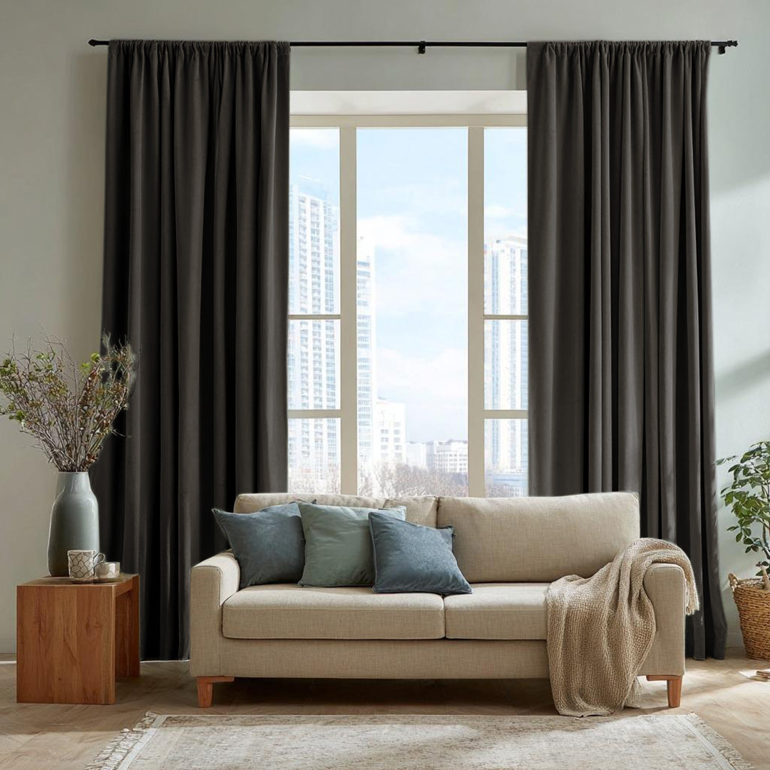 Florence Linen Blend Drapes Soft Top