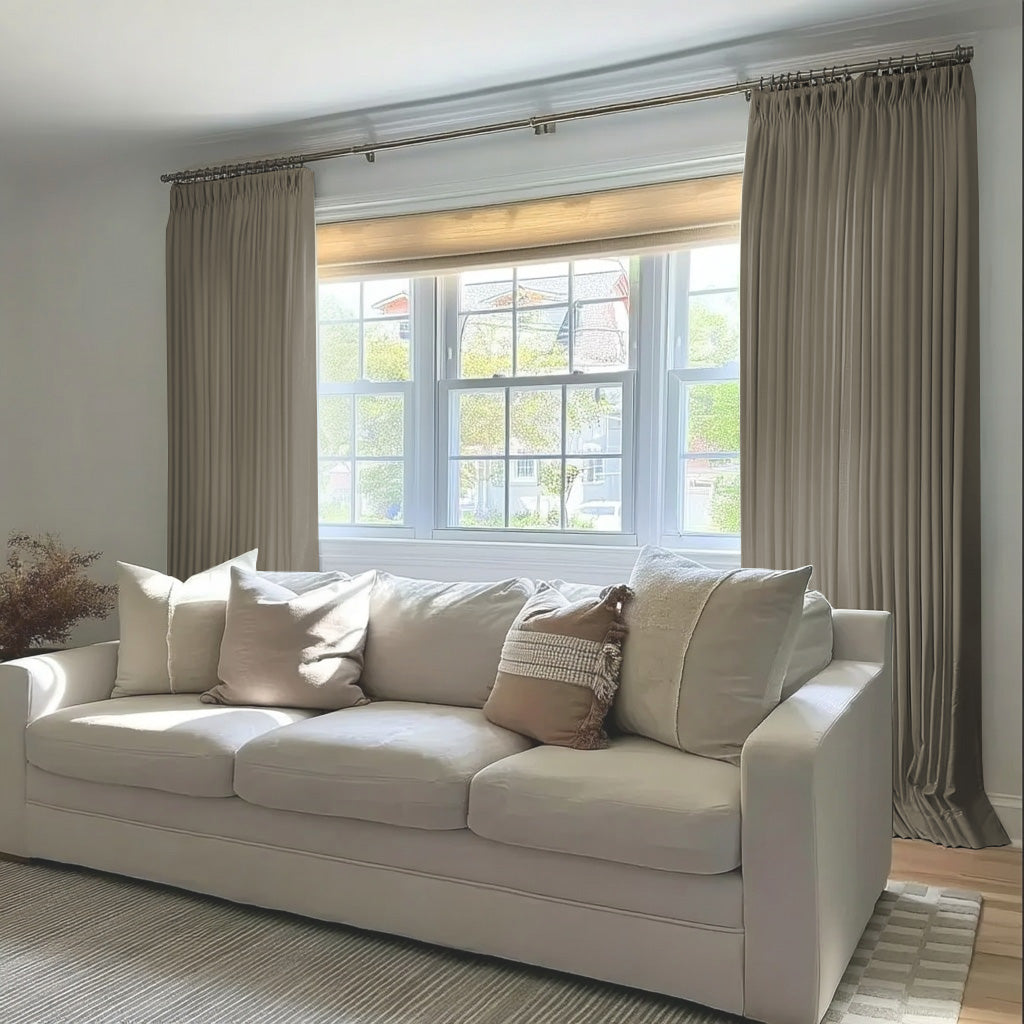 Florence Linen Blend Drapes Pleated