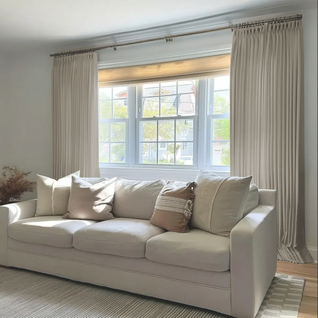 Florence Linen Blend Drapes Pleated