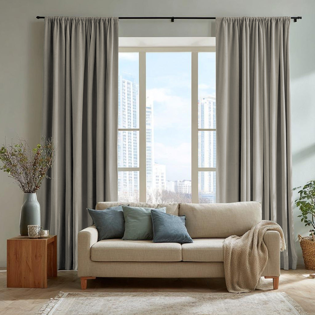 Florence Linen Blend Drapes Soft Top