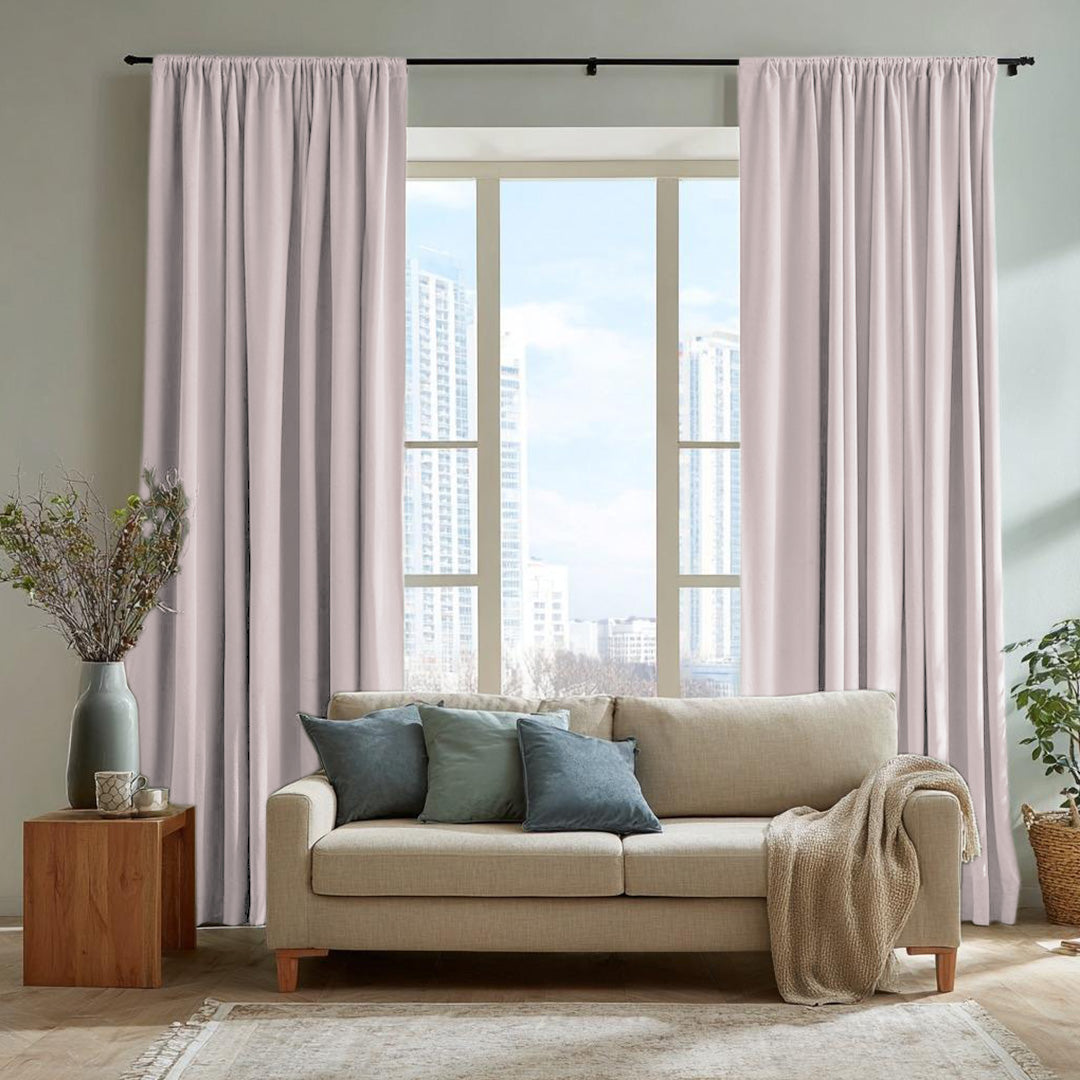 Florence Linen Blend Drapes Soft Top