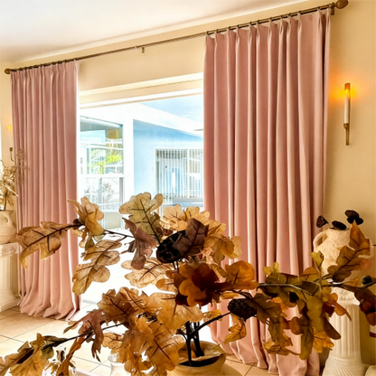 Florence Thermal Insulation Lining Curtains Pinch Pleated Drapes