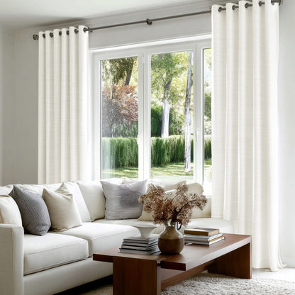 Florence Linen Blend Drapes Grommet - LuxDrape