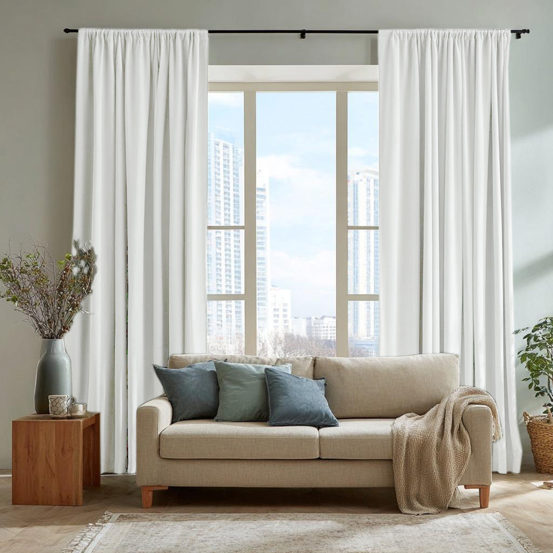 Florence Linen Blend Drapes Soft Top