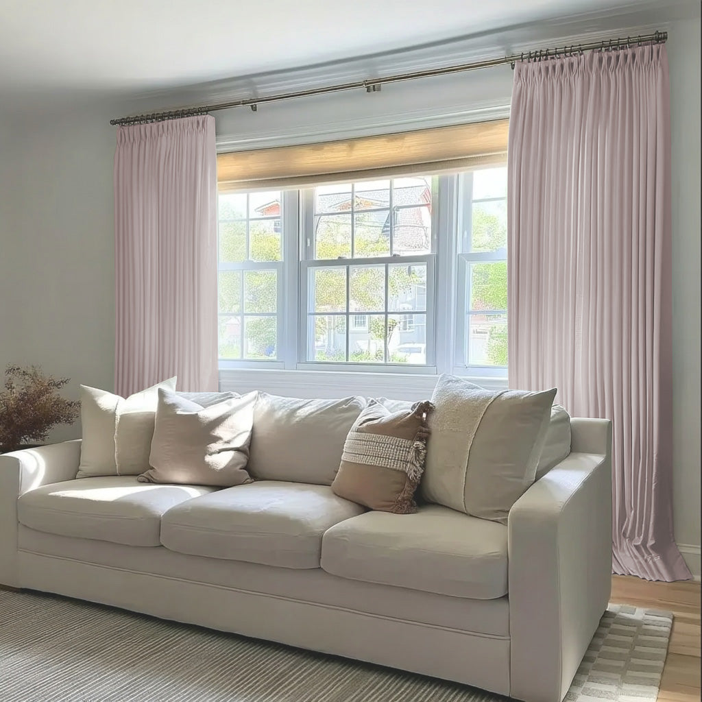 Florence Linen Blend Drapes Pleated