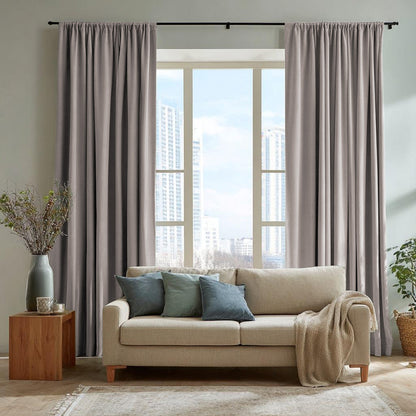 Florence Linen Blend Drapes Soft Top - LuxDrape