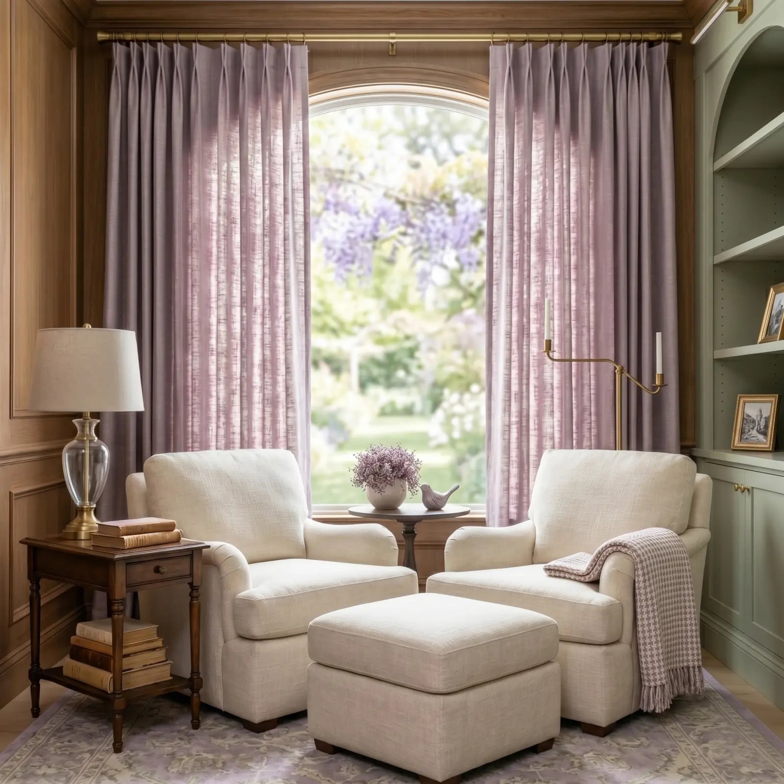 Florence Linen Blend Drapes Pleated