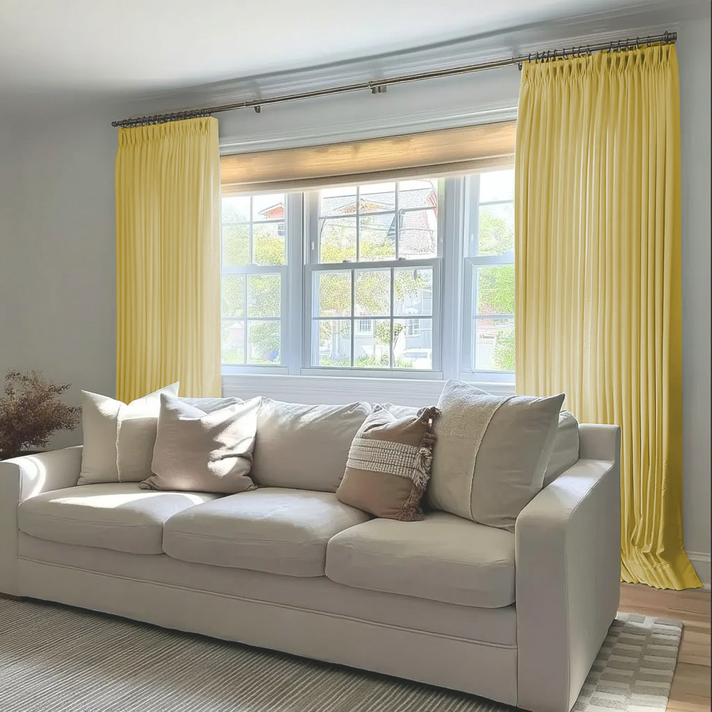 Florence Linen Blend Drapes Pleated