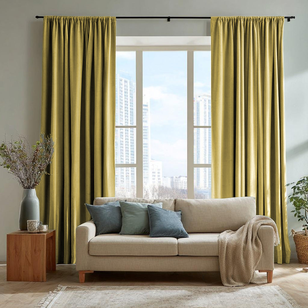 Florence Linen Blend Drapes Soft Top