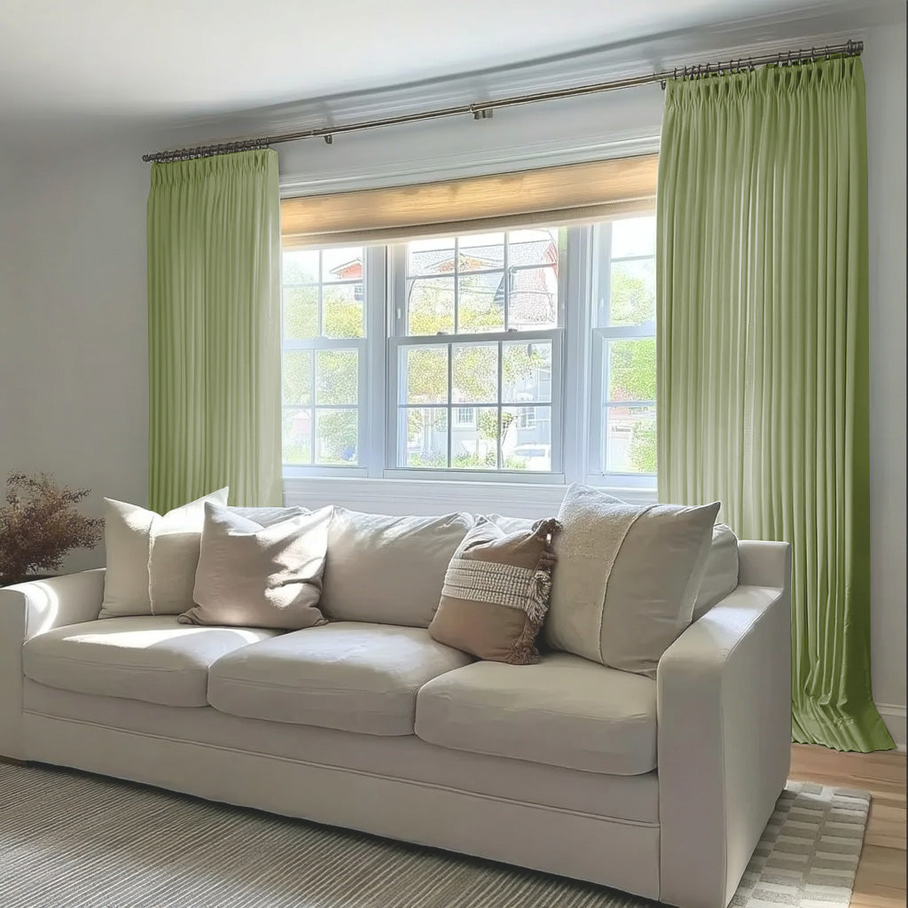 Florence Linen Blend Drapes Pleated