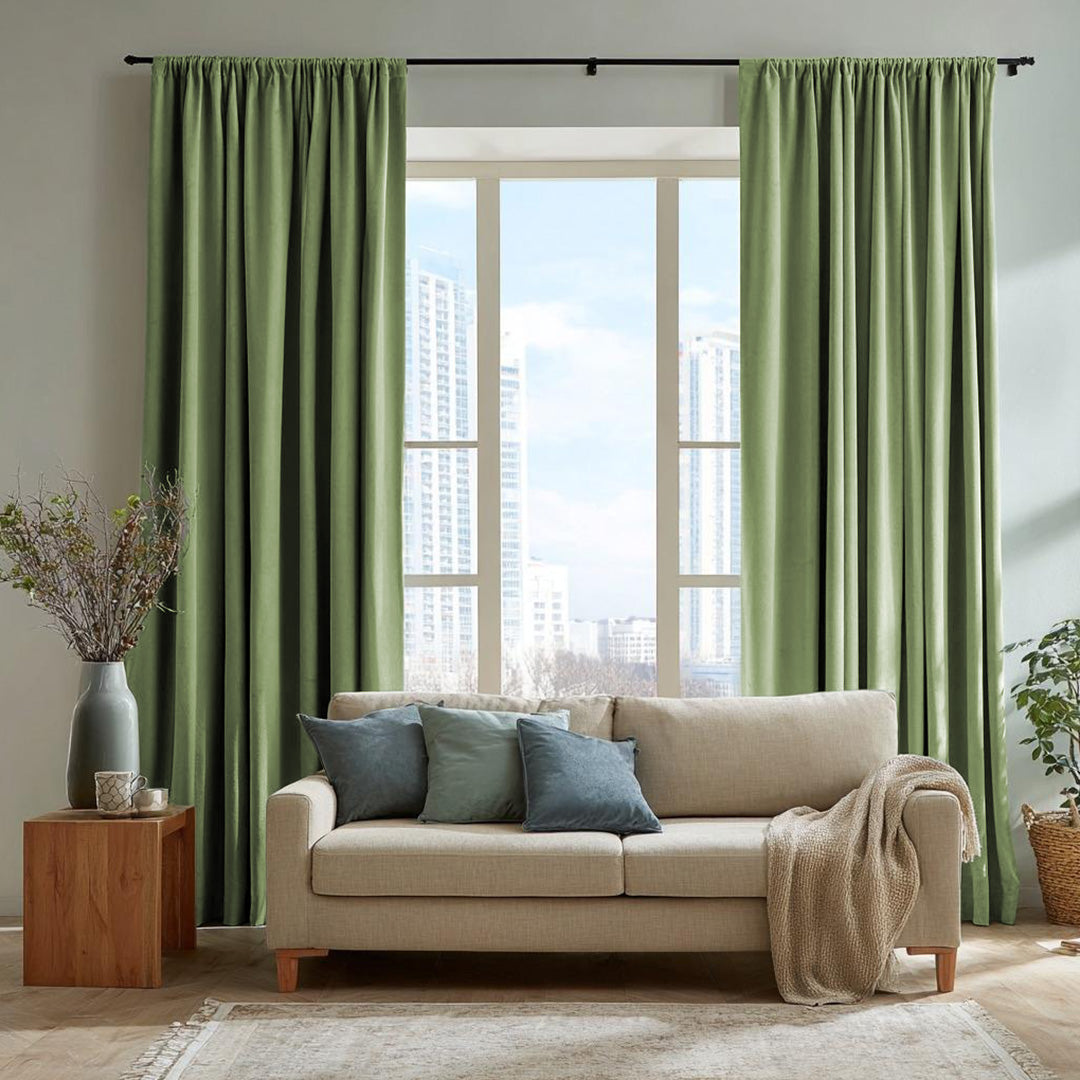 Florence Linen Blend Drapes Soft Top