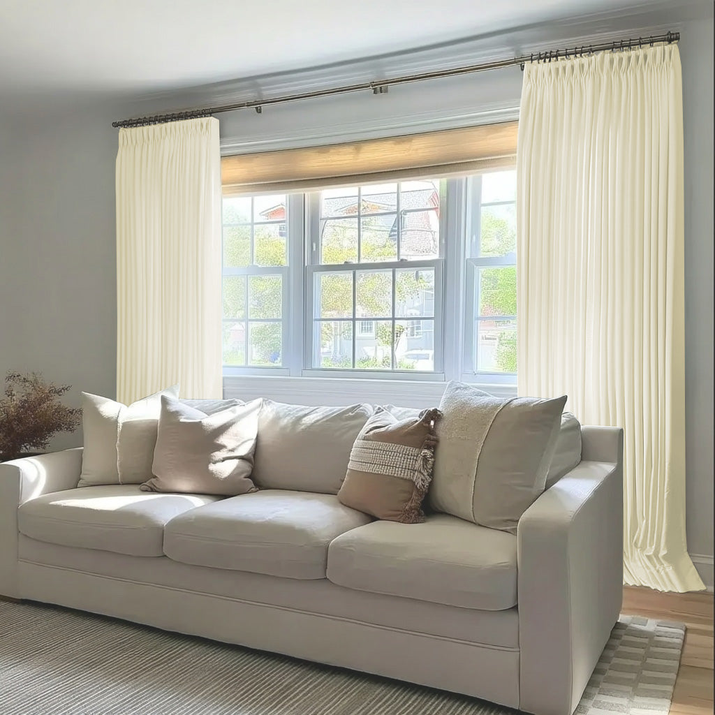 Florence Linen Blend Drapes Pleated
