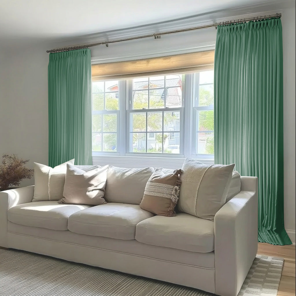 Florence Linen Blend Drapes Pleated