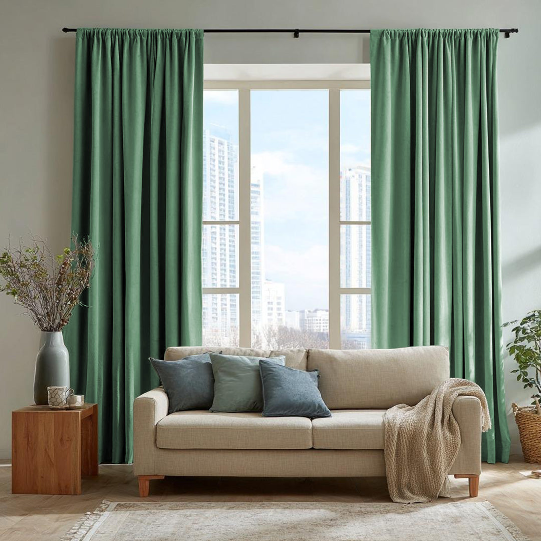 Florence Linen Blend Drapes Soft Top