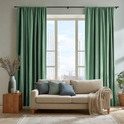 Florence Linen Blend Drapes Soft Top - LuxDrape