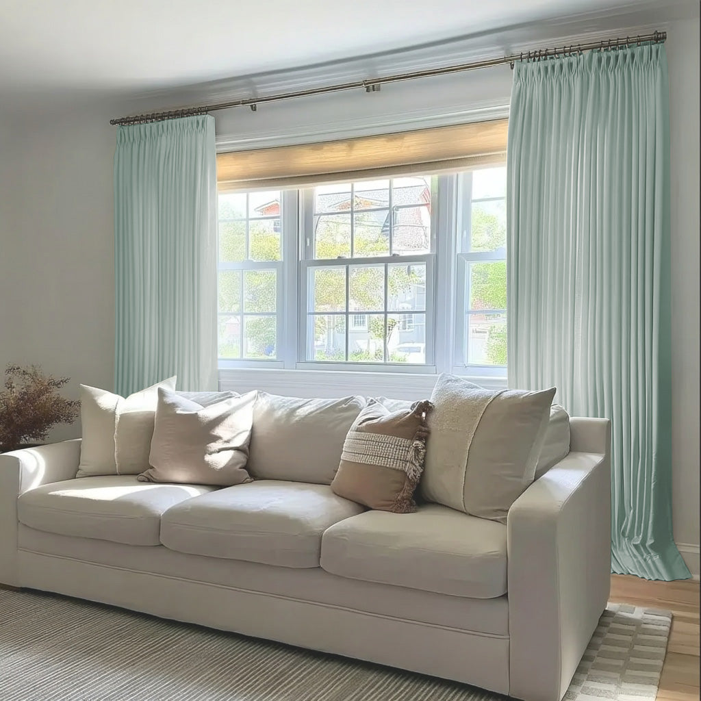 Florence Blackout Lining Curtains Pinch Pleated Drapes - LuxDrape