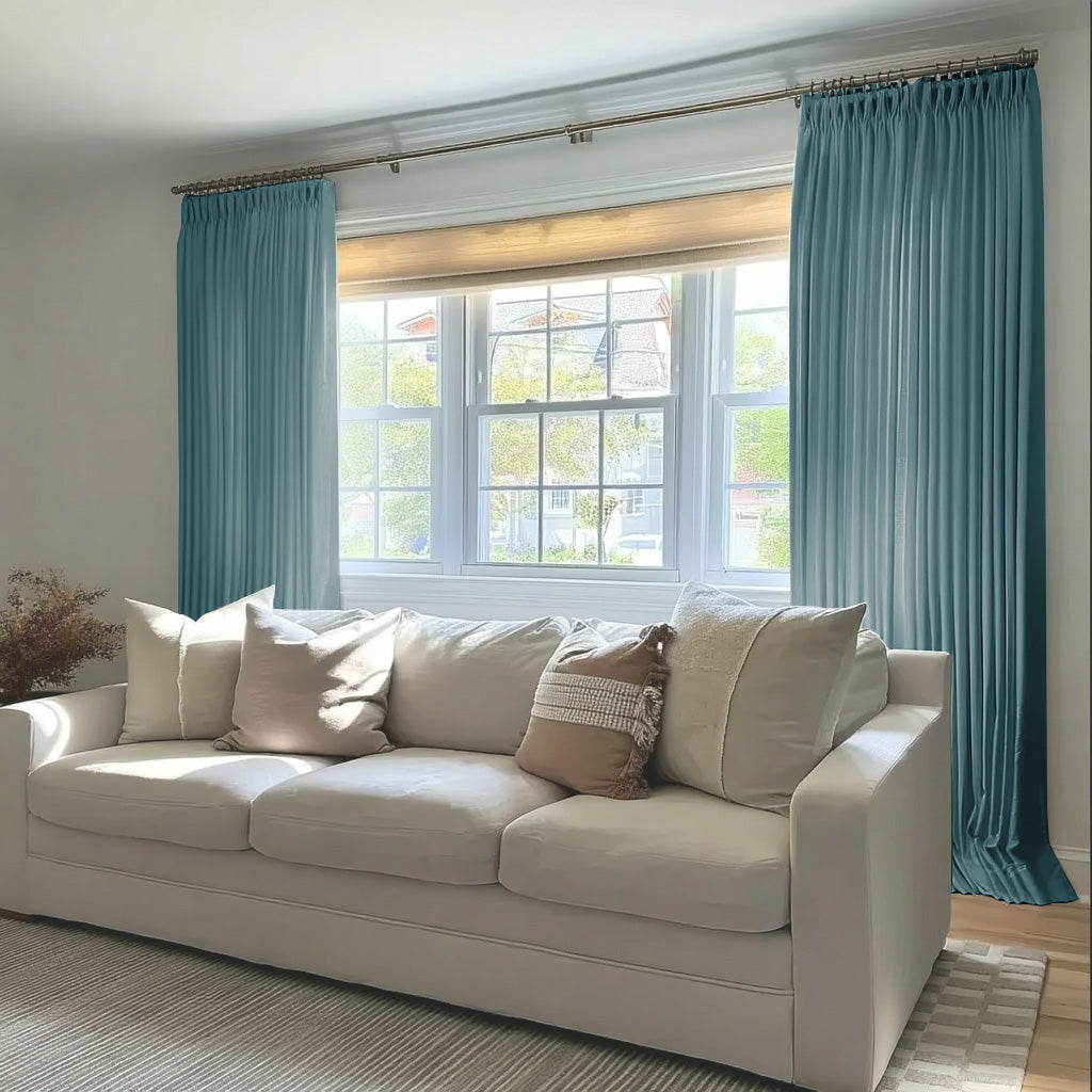 Florence Linen Blend Drapes Pleated