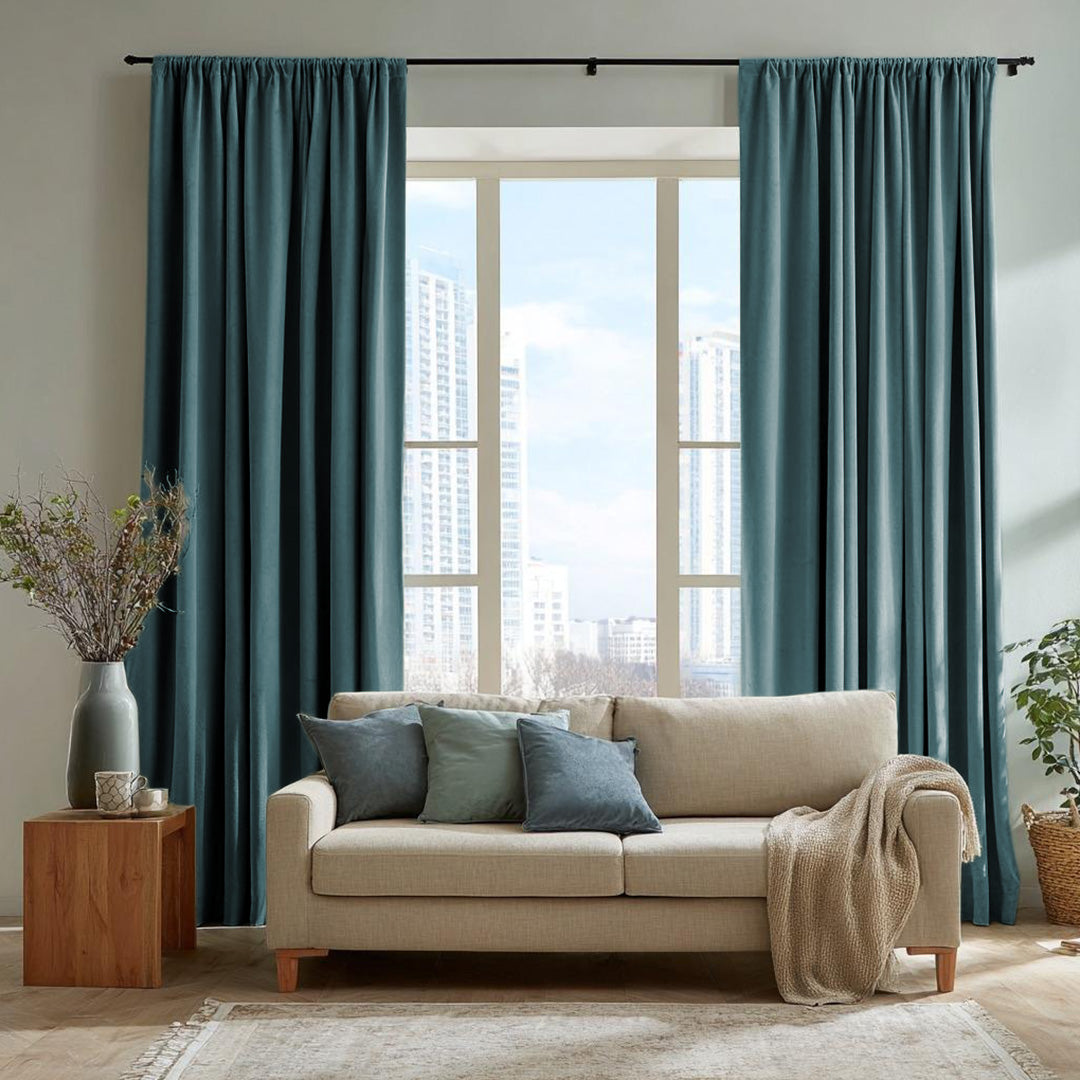 Florence Linen Blend Drapes Soft Top