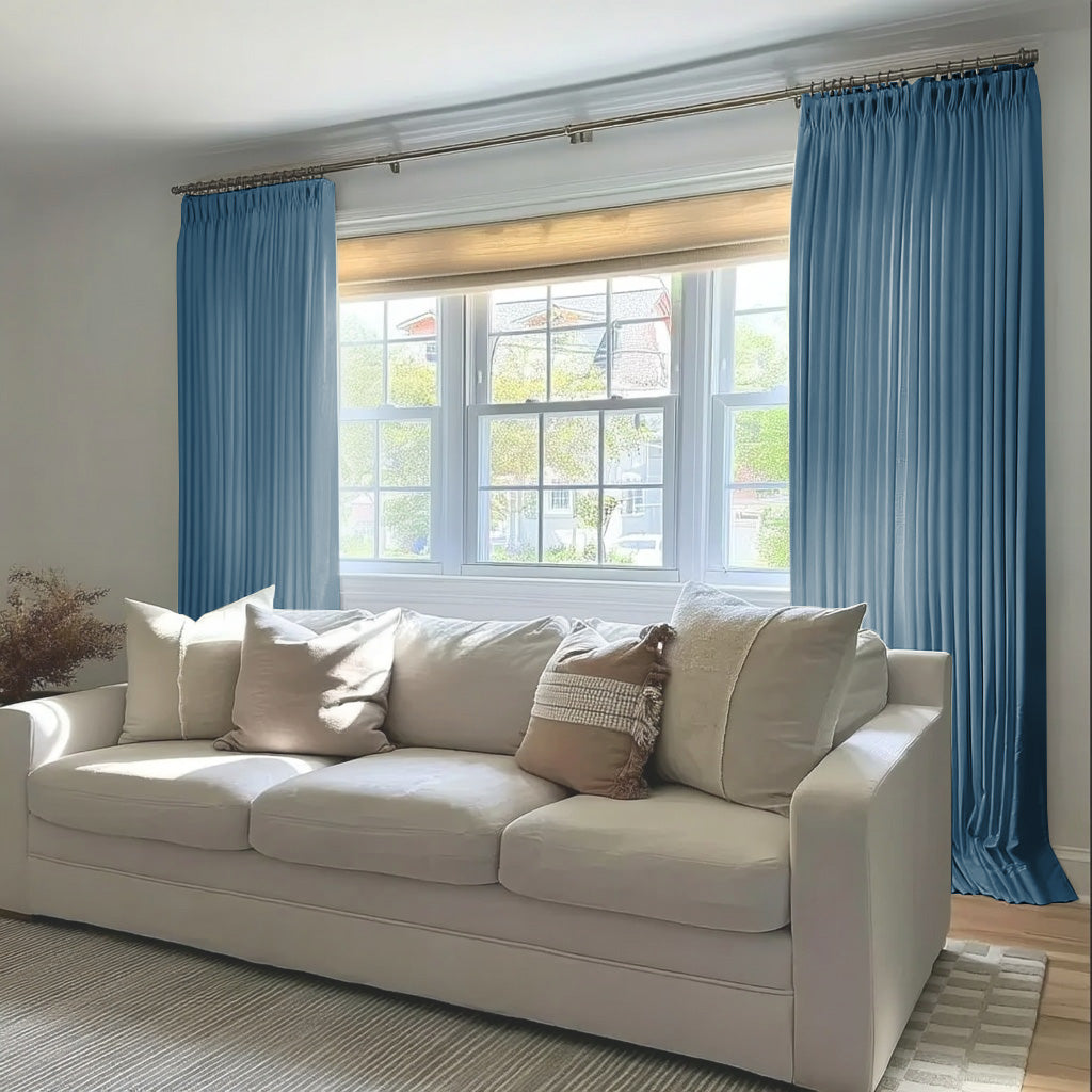 Florence Linen Blend Drapes Pleated