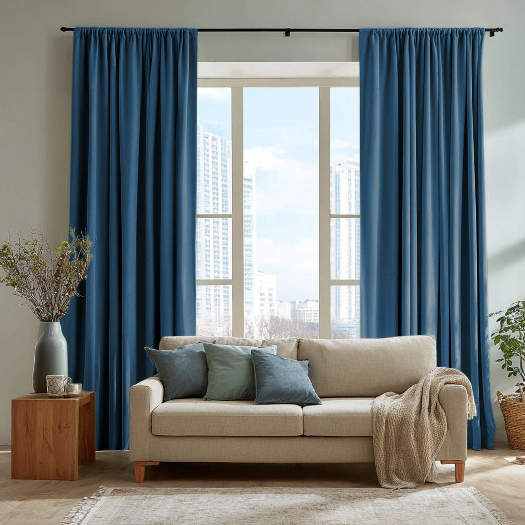 Florence Linen Blend Drapes Soft Top