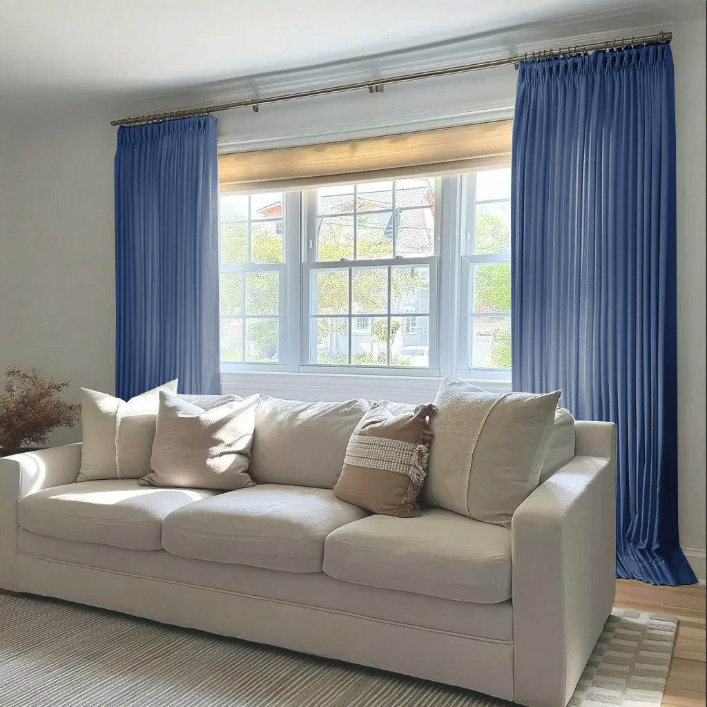 Florence Linen Blend Drapes Pleated