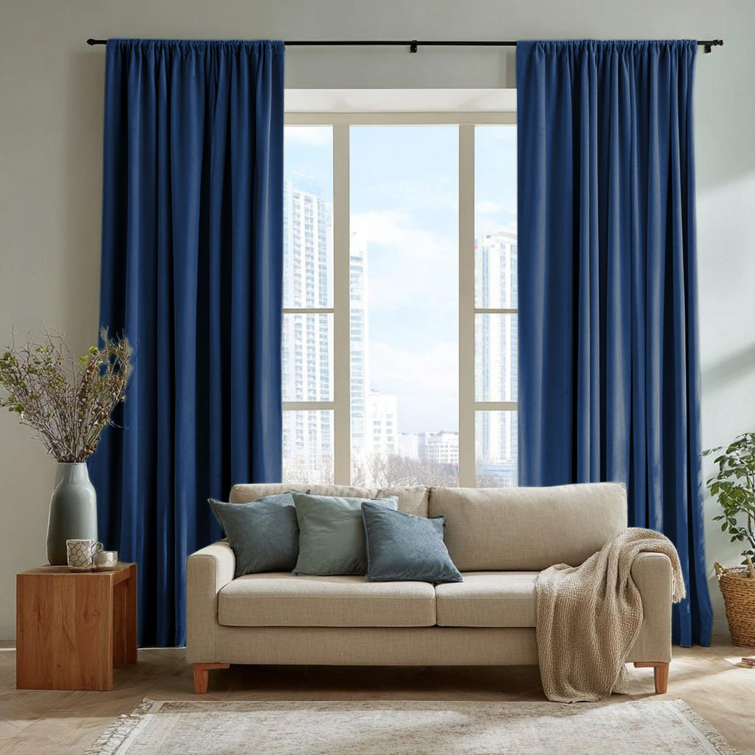 Florence Linen Blend Drapes Soft Top