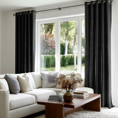 Florence Linen Blend Drapes Grommet - LuxDrape