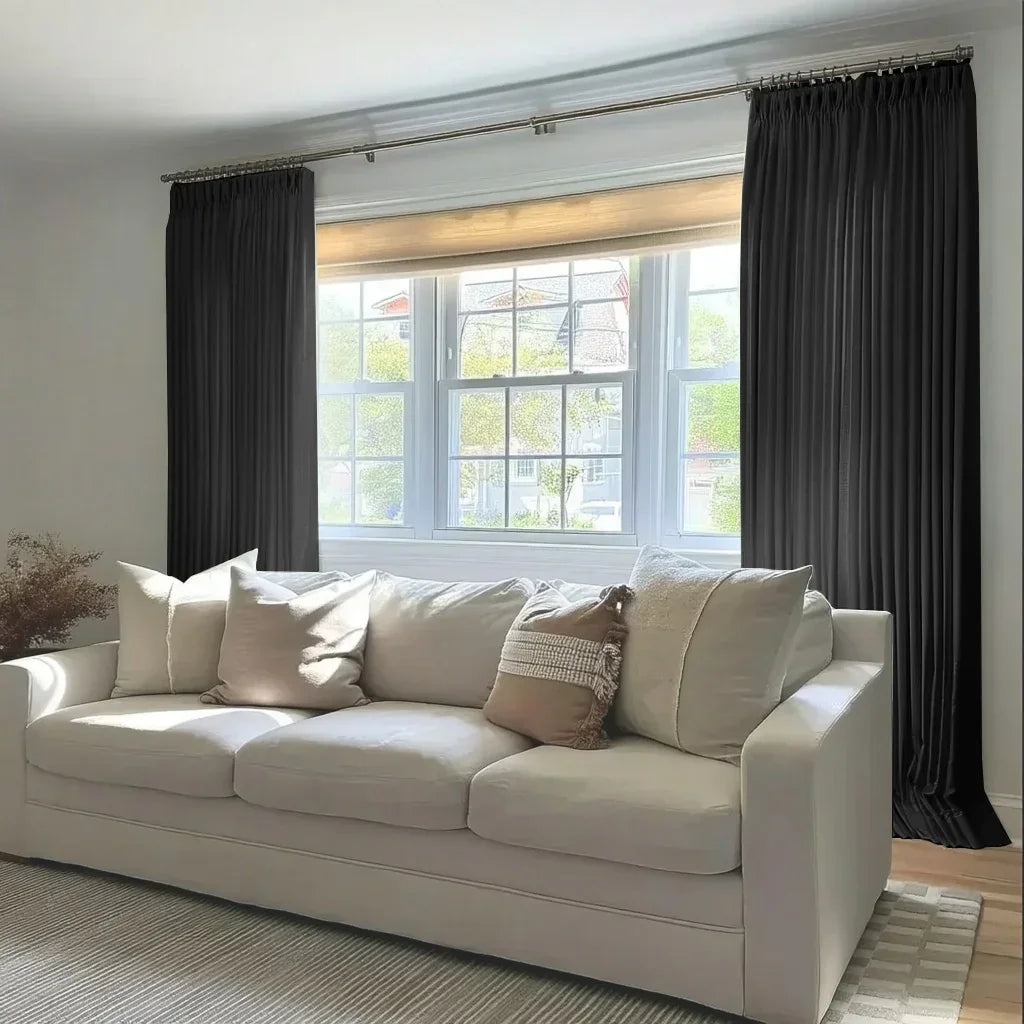 Florence Blackout Lining Curtains Pinch Pleated Drapes - LuxDrape