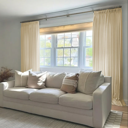 Florence Linen Blend Drapes Pleated