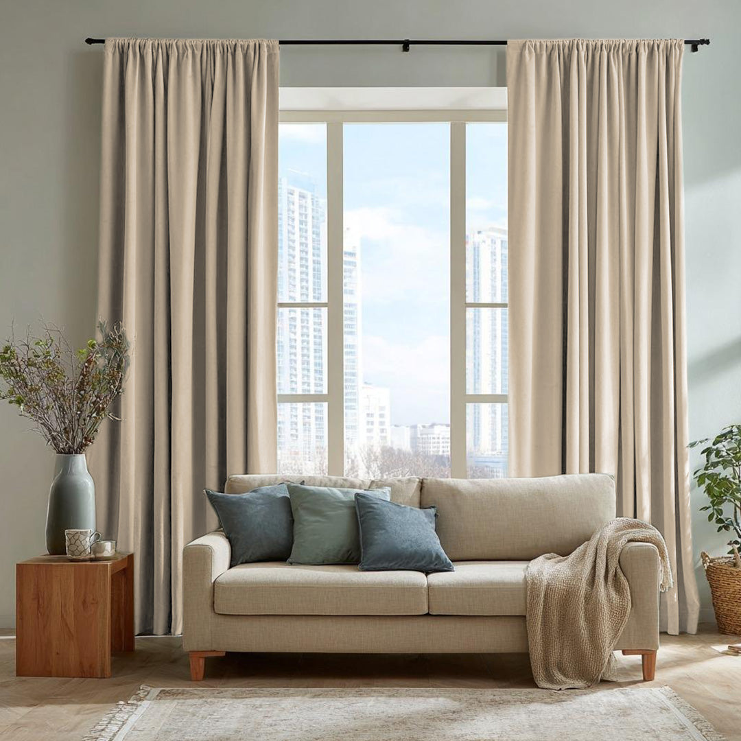 Florence Linen Blend Drapes Soft Top